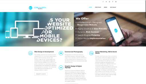 Web Design @ CreavistaMedia.com