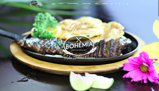 Web Design @ BohemiaRestaurante.com
