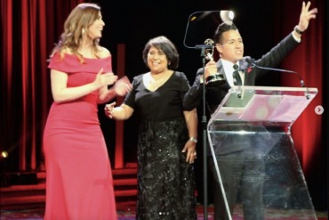 Fernando Garcia received his NY Emmy Award for Television Direction, Producing, and Graphic Design at the prestigious award ceremony.